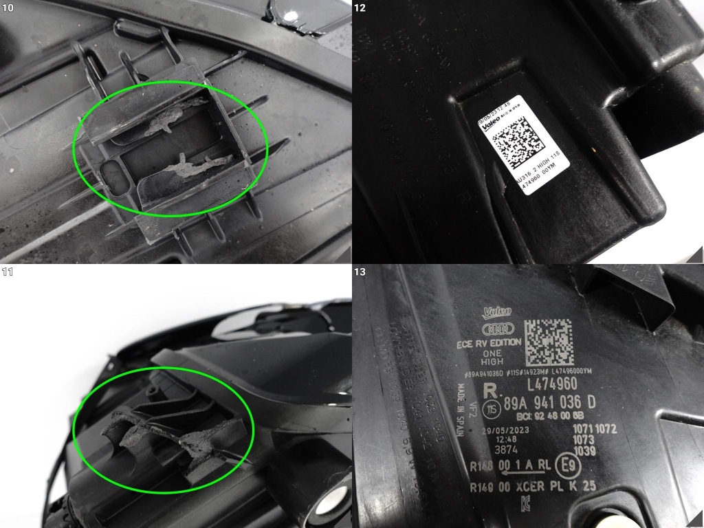 фото №11, Audi q4 e-tron 89a 21- лампа matrix high full led правая перед europa 036d