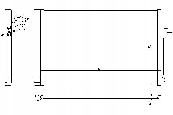 Купить Nissens 940364 конденсатор, кондиционер