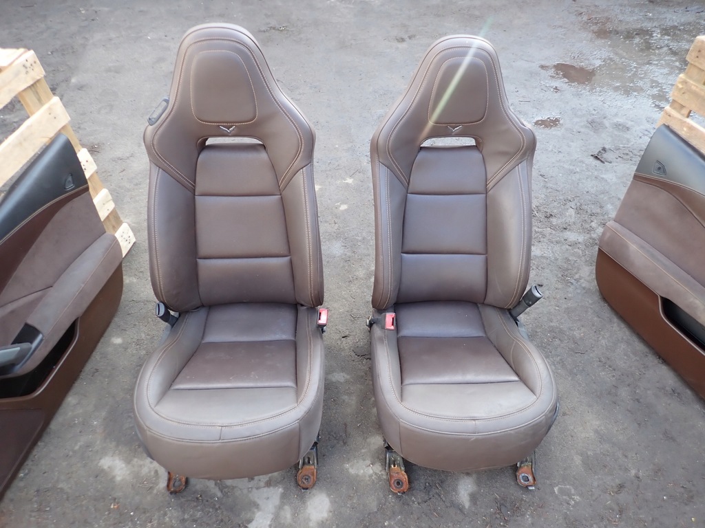 фото №6, Оббивка сидіння з обшивки дверей kpl chevrolet corvette c7 2014-