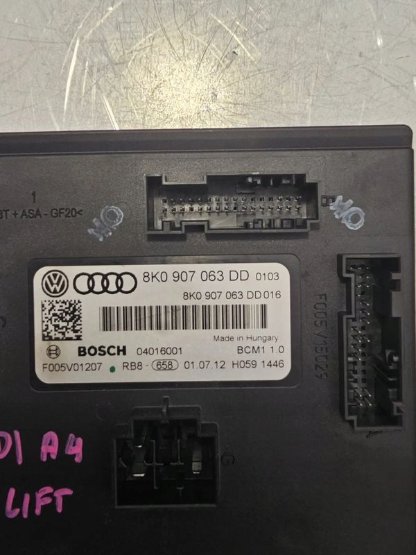 фото №5, Audi a4 b8 lift модуль комфорта 8k0907063dd a4b8zz