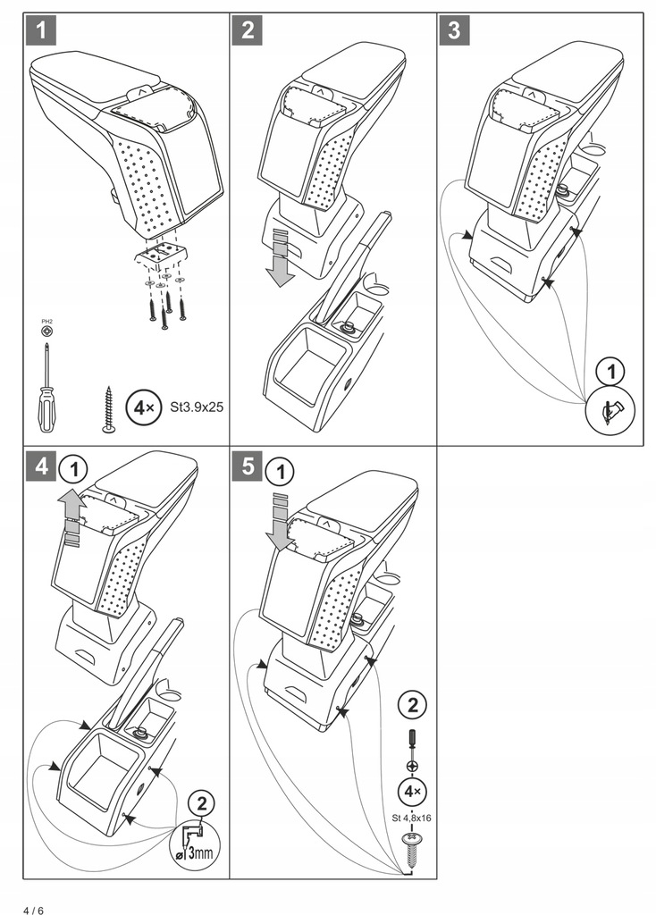 фото №7, Подлокотник с адаптер do seat arona, 2018- , arm2-black