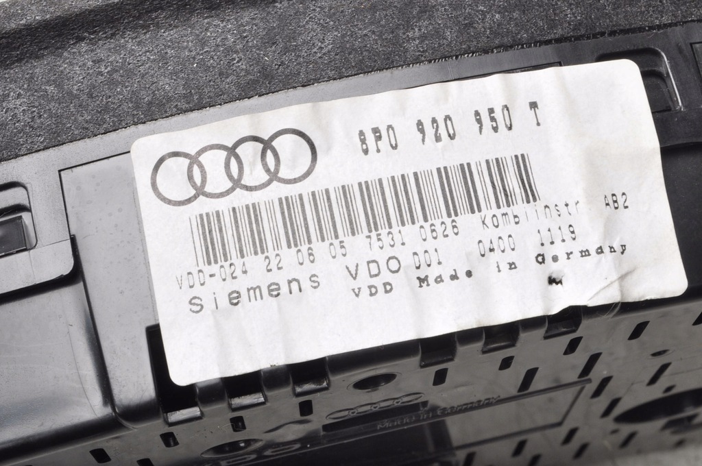 фото №7, Audi a3 8p 1.6 b лічильник прилади 8p0920950t