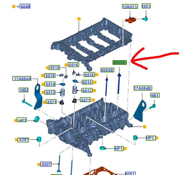 фото №3, Болт головки cylindr 2.2tdci ford ranger transit