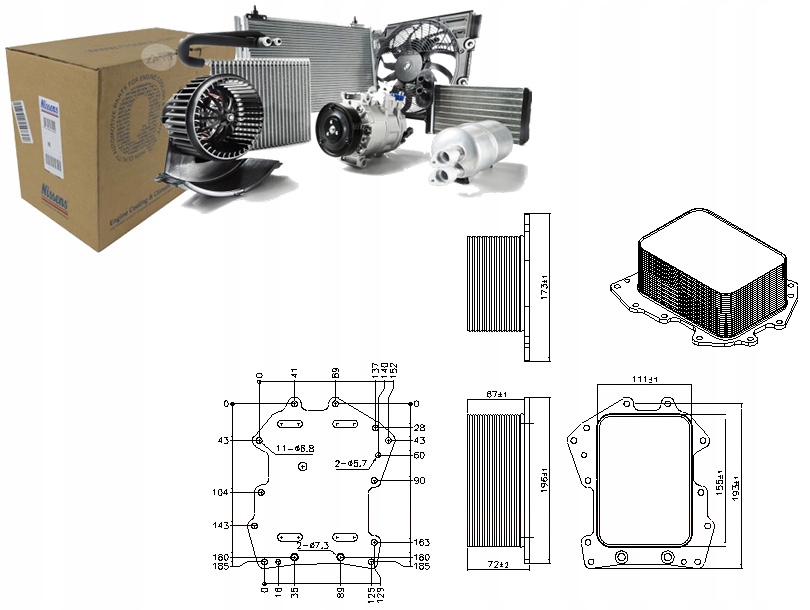 фото №1, Радиатор масла land rover range rover iii range rover iv range rover