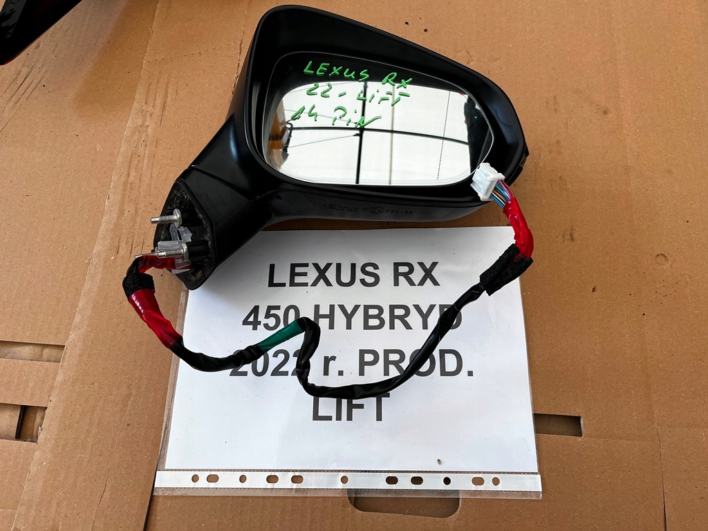 фото №1, Lexus rx iv 4 450h 20r lift дзеркало праве 14 pin anglik