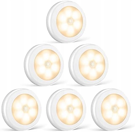 фото №6, Датчик движения led лампа nocna аккумулятор автоматический włączanie i wyłączanie