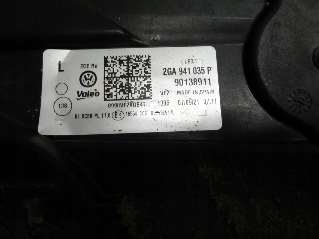 фото №2, Vw t-roc 2021 лампа фара лівий na частини 2ga941035p