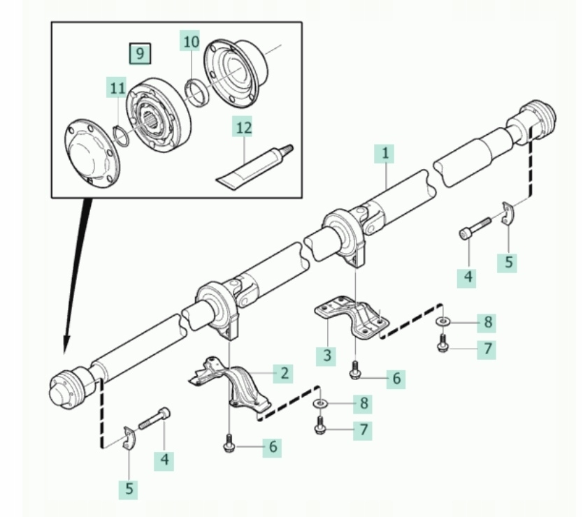 фото №7, Шарнір вала ford kuga, escape 4wd