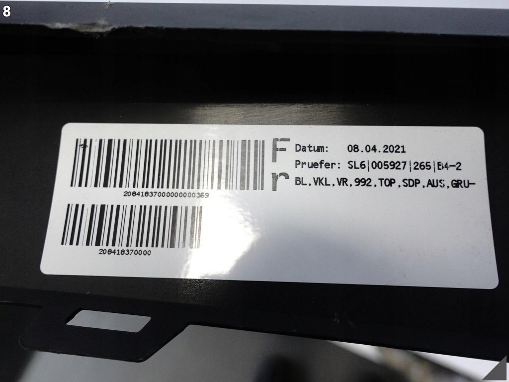 фото №9, Porsche 911 992 turbo sport design 19- спойлер молдинг w бампер правий перед