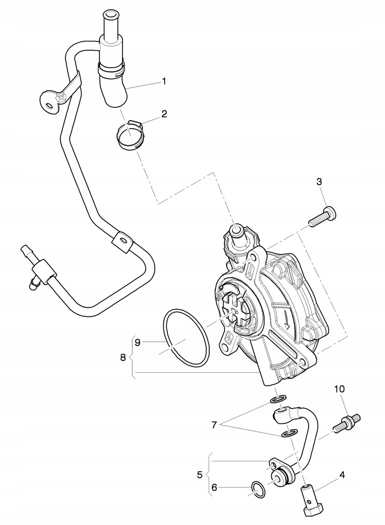 фото №12, Трубка масляная насоса вакуумa a8 d4 079115223b