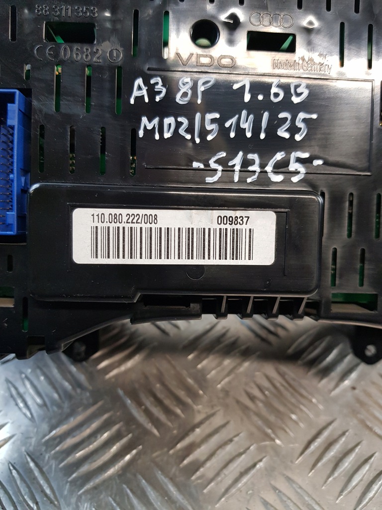 фото №9, Лічильник 8p0920900c audi a3 8p 1.6b 03r- europa