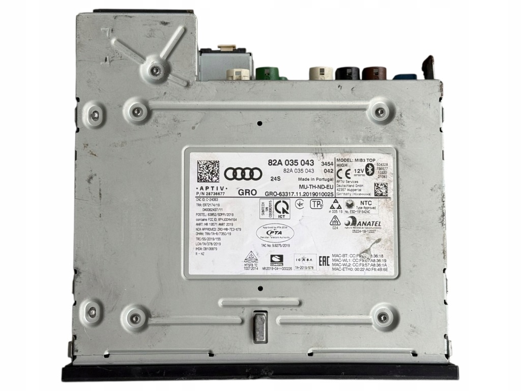 Купити Зчитувач mib3 top high радіо навігація audi q3 f3 82a035043