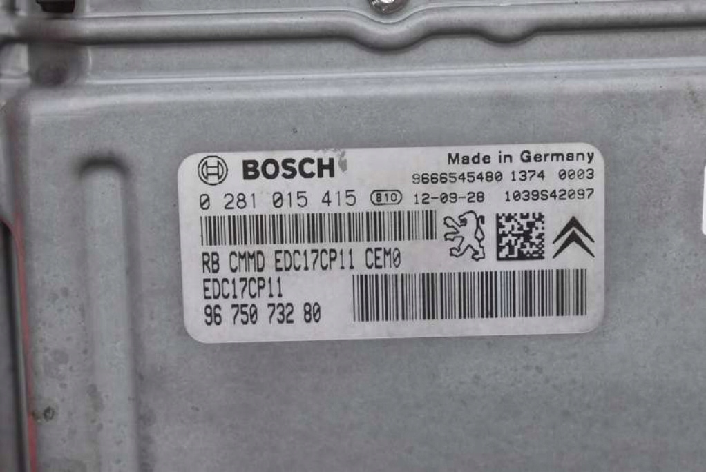 фото №7, Бортовий комп'ютер блок керування двигуна 9675073280 citroen c5 ii x7 iii 3.0 hdi 240 km