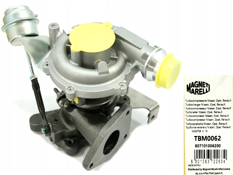 фото №1, Турбонагнетатель renault trafic ii vivaro 2.0 dci