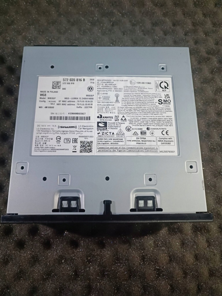 Купить Блок управления мультимедийный mib3 volkswagen 572035816b