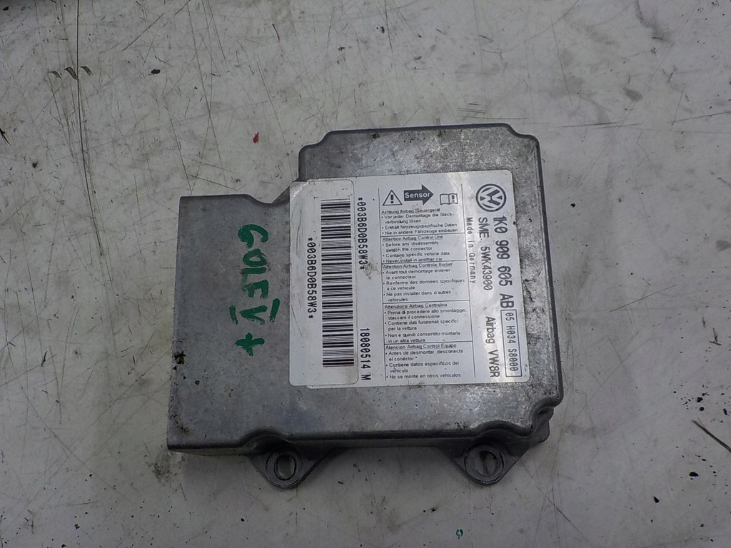 фото №1, Датчик подушка безпеки volkswagen оригінальний номер 1k0909605ab