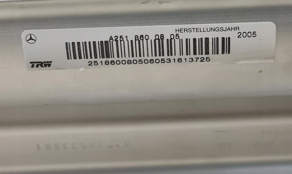 фото №10, Панель приладів приладова консоль подушка безпеки mercedes w251 eu