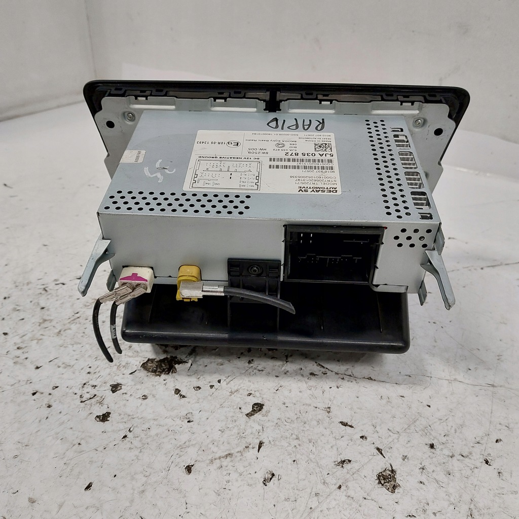 фото №8, Skoda rapid радио заводской 5ja035872