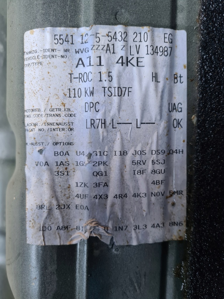 фото №6, Vw t-roc 10 tys km 1.5 ben 2020r бортовой компьютер двигателя 05e907309h