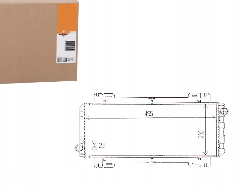 фото №1, Nrf радиатор двигателя ford fiesta fiesta ii 1.0/1.