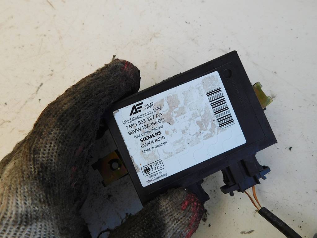 фото №5, Vw sharan i 1.8 99r замок зажигания + ключ