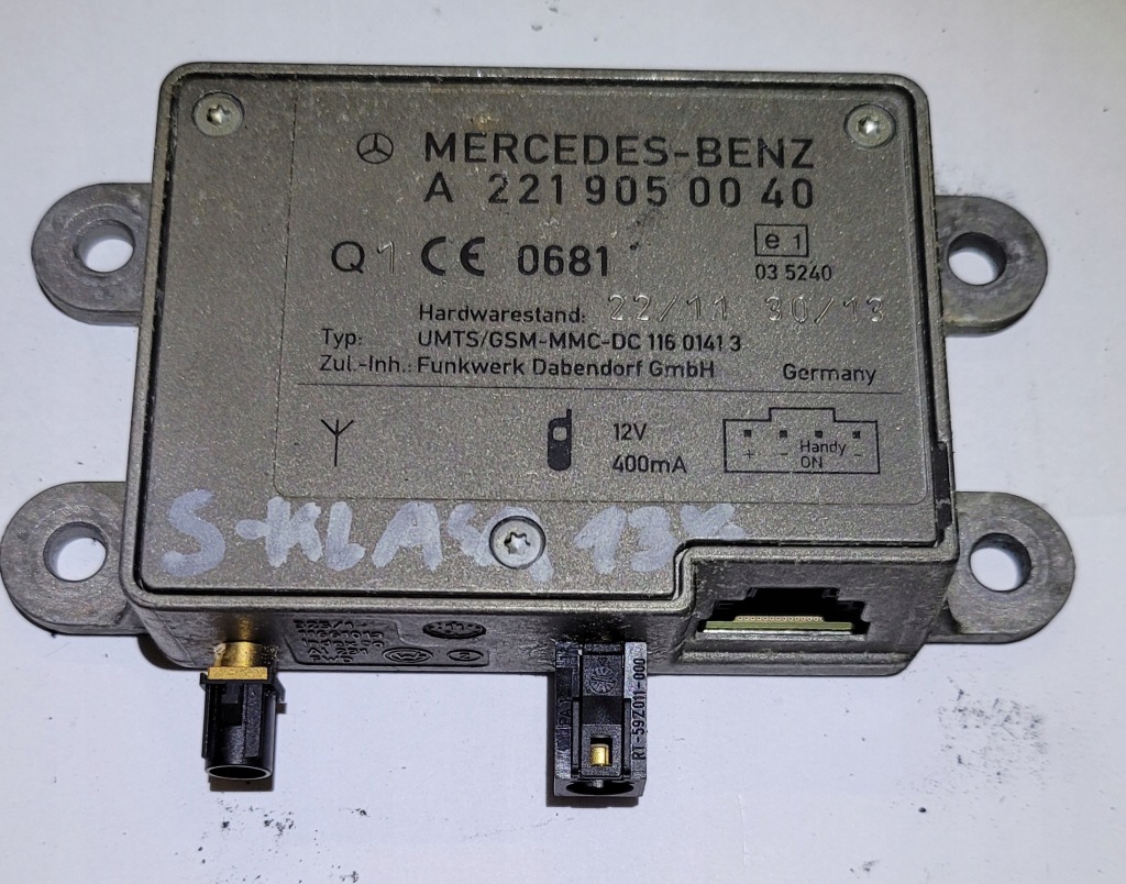 фото №1, Mercedes модуль підсилювач антени a2219050040