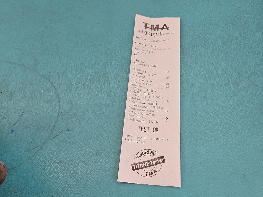 фото №6, Test генератор mitsubishi grandis 2.4 16v 4g69