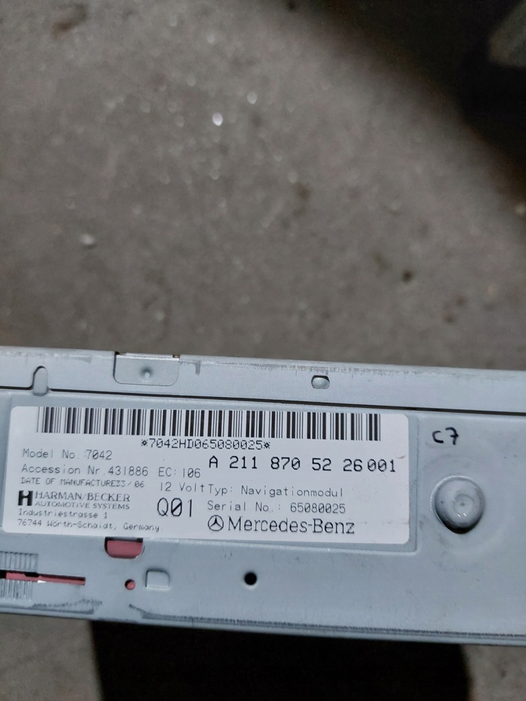 фото №4, Считыватель дисков dvd do mercedesa w 211