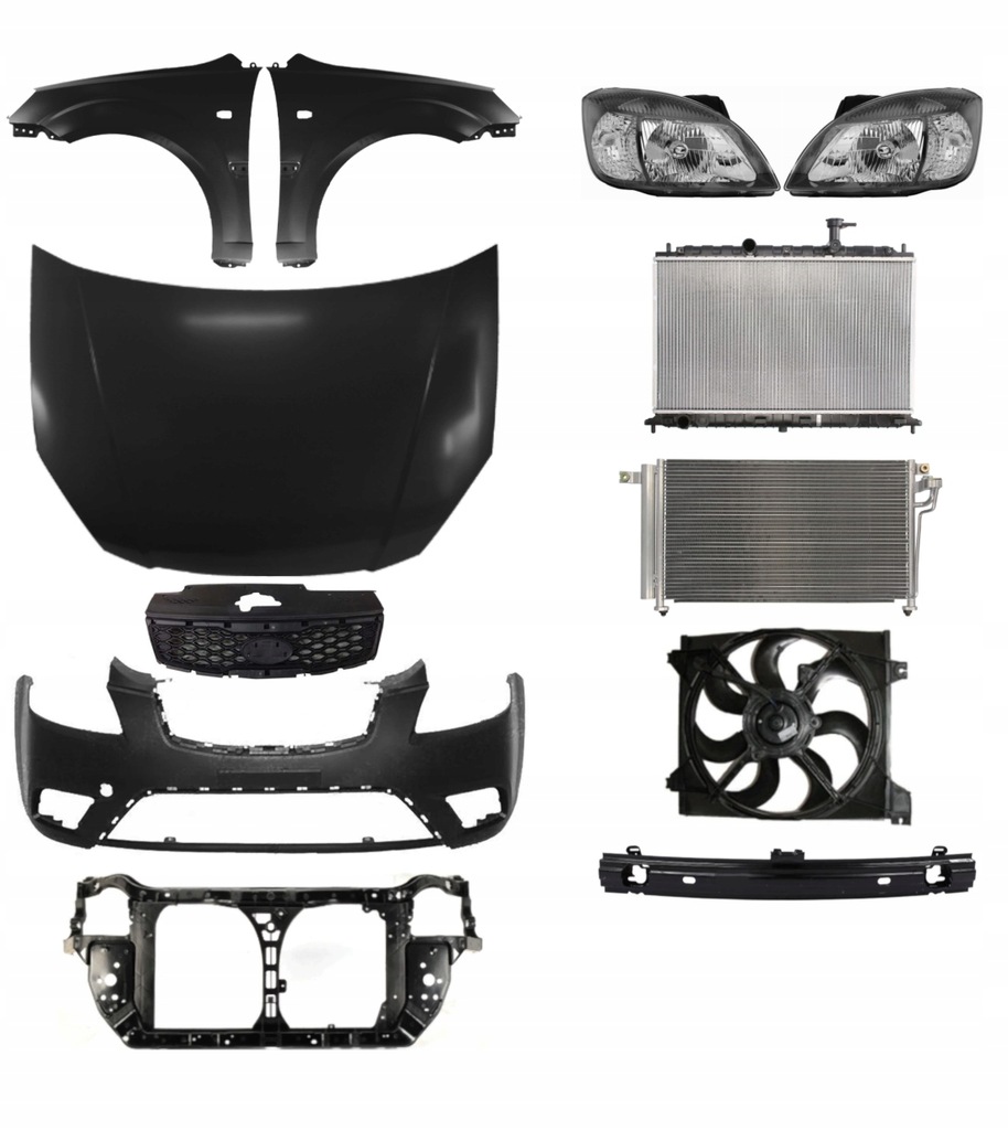 фото №1, Kia rio 09-11 бампер капот крила pas