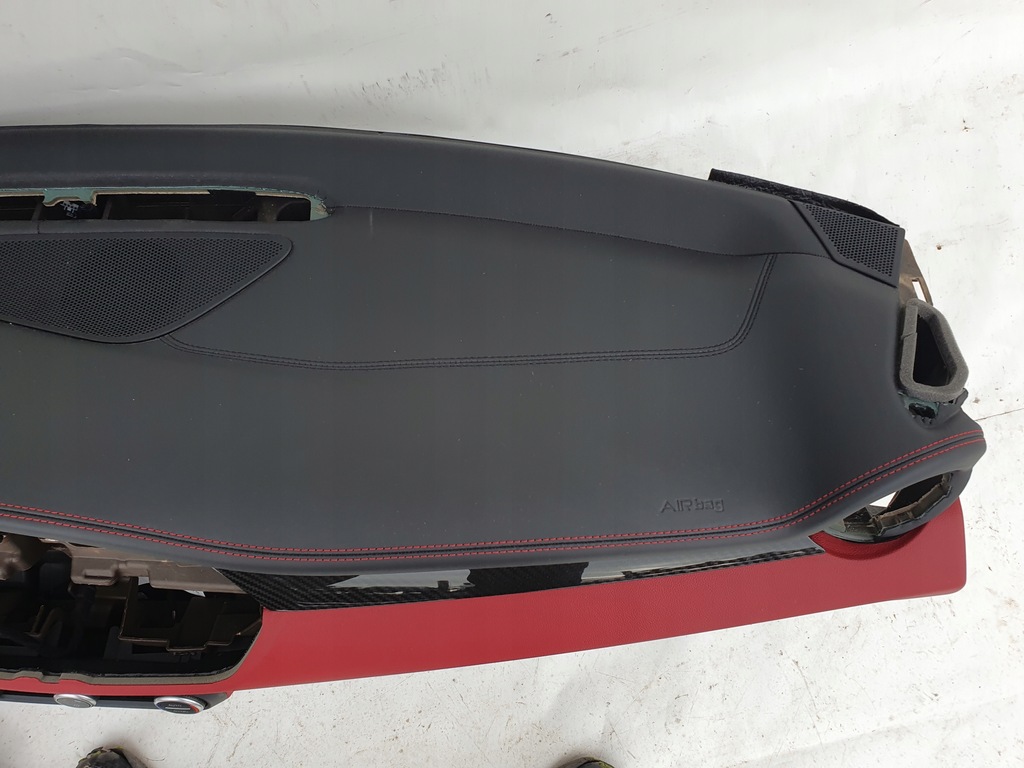 фото №9, Консоль приборная панель подушки безопасности alfa romeo giulia qv q4 кожа нитка демонтаж