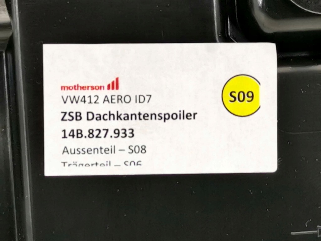 фото №13, Спойлер спойлер задняя задняя задняя крышки vw id.7 id7 14b827933 nowa org