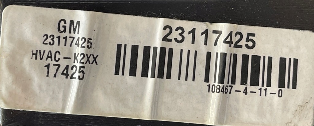 O2 cadillac escalade iv 2014 - 6.2 gm отопитель воздуходувка 23117425 Оригинал