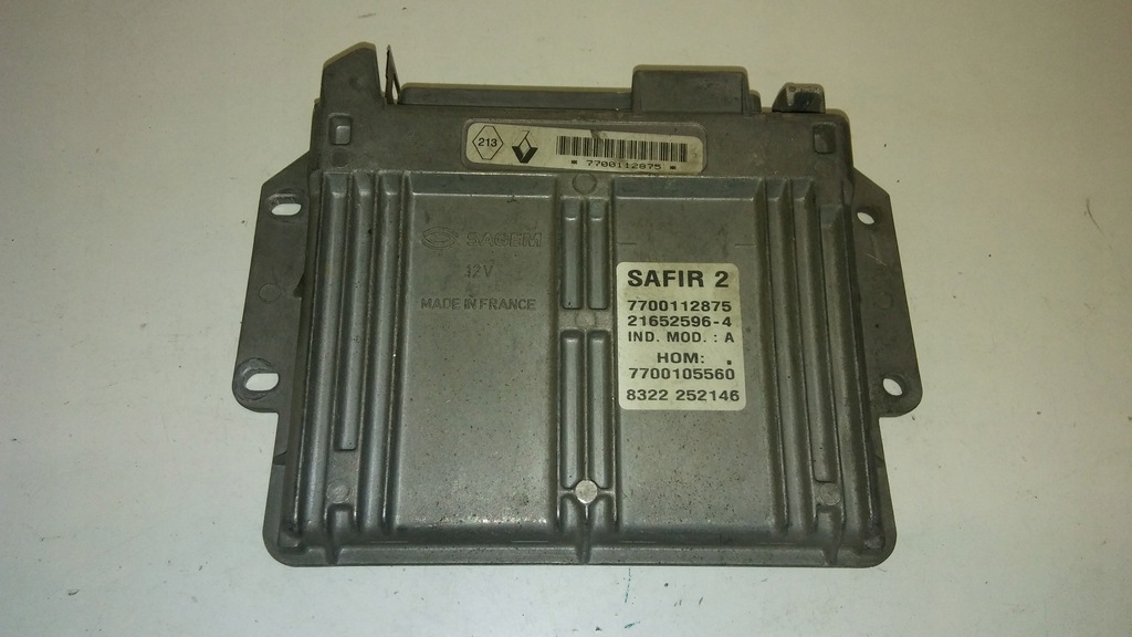 фото №1, Czysty virgin бортовой компьютер двигателя safir 2 renault 7700112875 hom7700105560