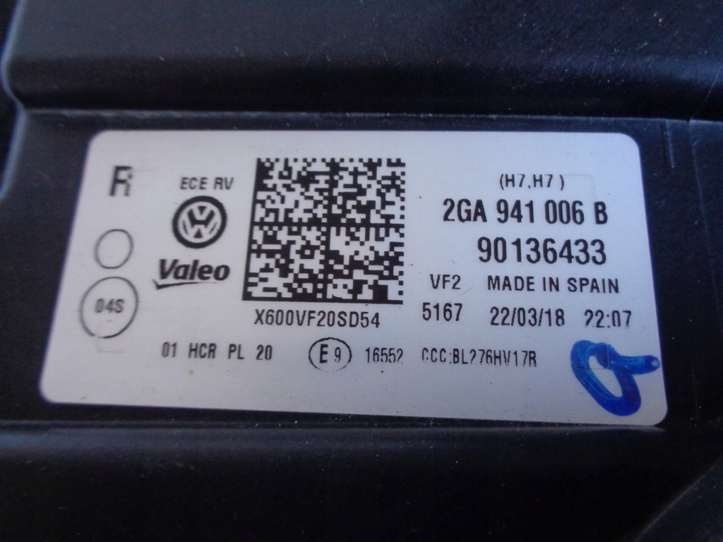 фото №8, Лампа правая фара vw t-roc 2ga 17-