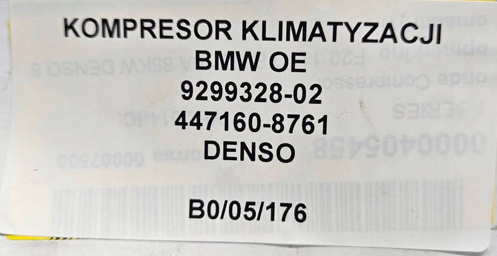 фото №9, Компрессор кондиционера bmw оригинальный номер 9299328-02