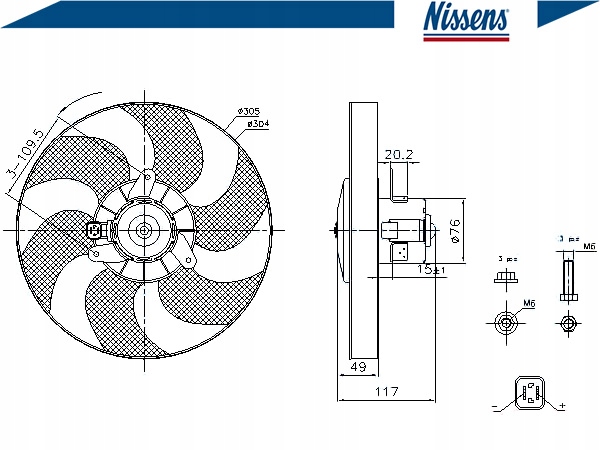 фото №2, Вентилятор радиатора [nissens]