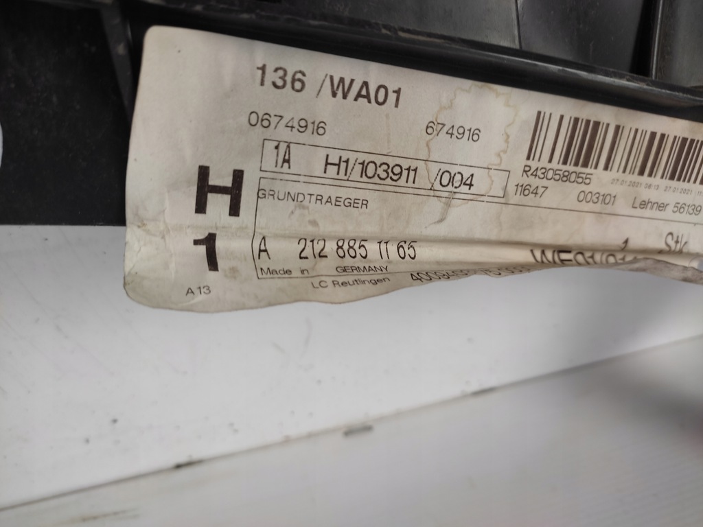 фото №6, Mercedes e-klasa w212 підсилювач бампера перед