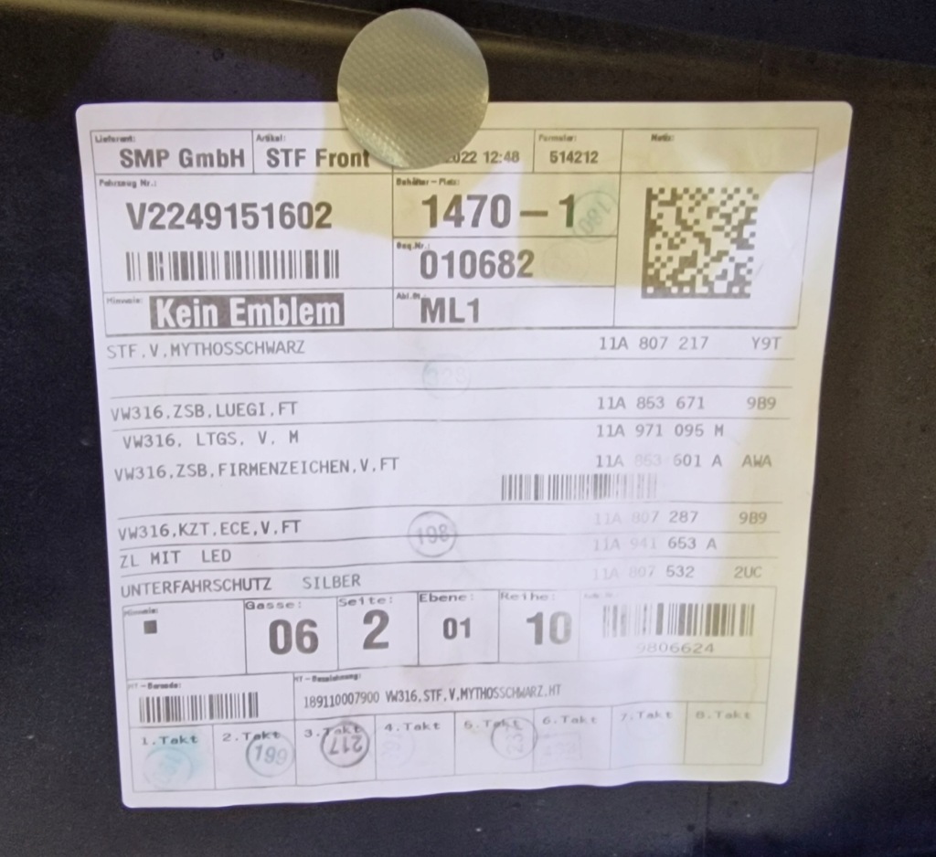 фото №12, Vw id.4 id4 бампер передний ly9t 4pdc 11a807217