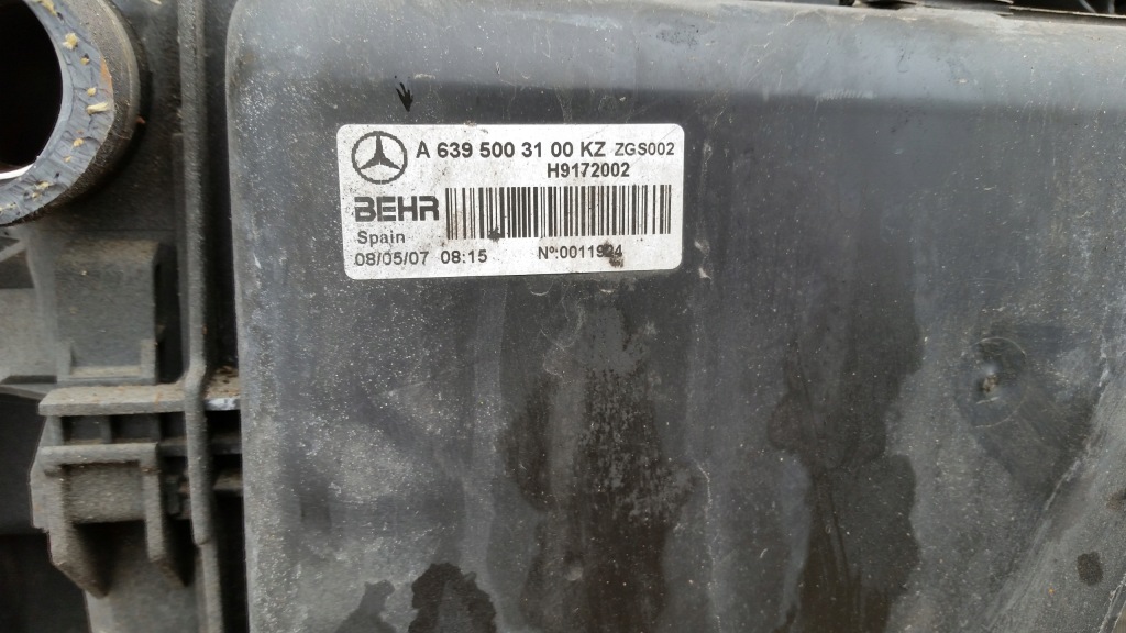 фото №7, Mercedes vito w639 pas передний радиатор 2.2 cdi