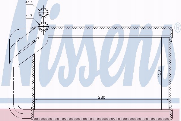 фото №1, Nissens 77532 теплообменник тепла, обогреватель салона