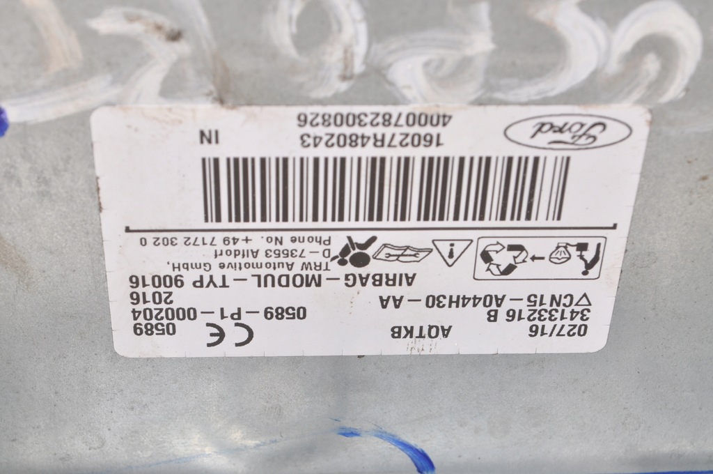 фото №4, Ford ecosport подушка подушка безопасности пассажира