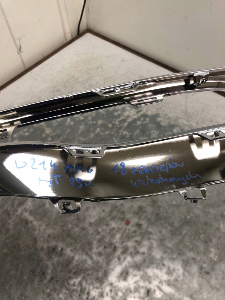 Диффузор хром бампера задний  mercedes w214 amg a2148853401 Киев