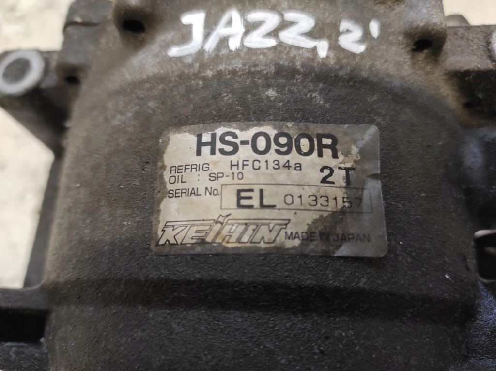 фото №10, Honda jazz ii 2 02- 1.3 l13a1 компресор кондиціонера hs-090r