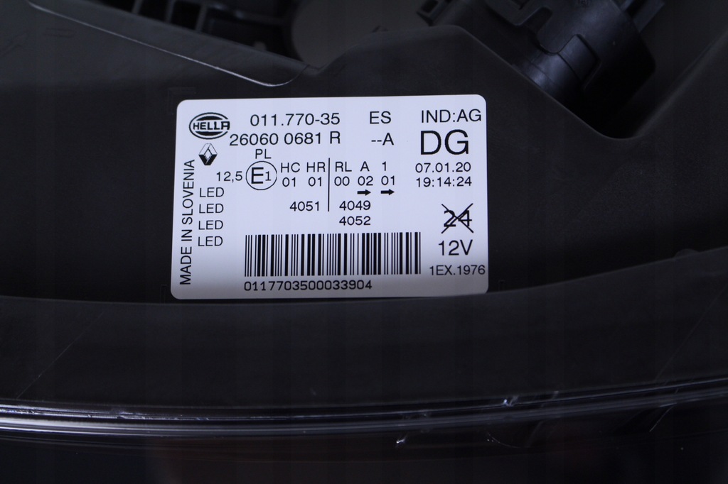 фото №6, Лампа левый перед renault kadjar led pure vision