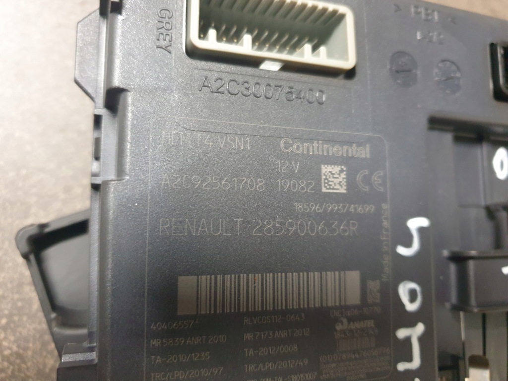 фото №3, Бортовий комп'ютер набір стартовий 0.9 tce renault clio 4 iv 237102982s