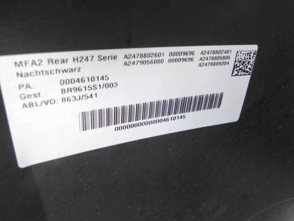 фото №14, Mercedes gla h247 247 бампер задний задняя pts