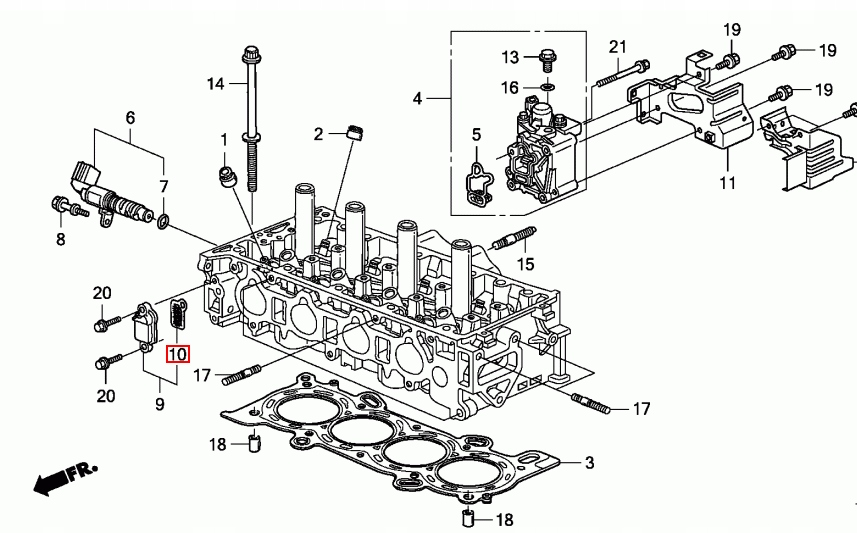 фото №3, Оригинальный номер honda прокладка клапана vtec civic type r 2.0