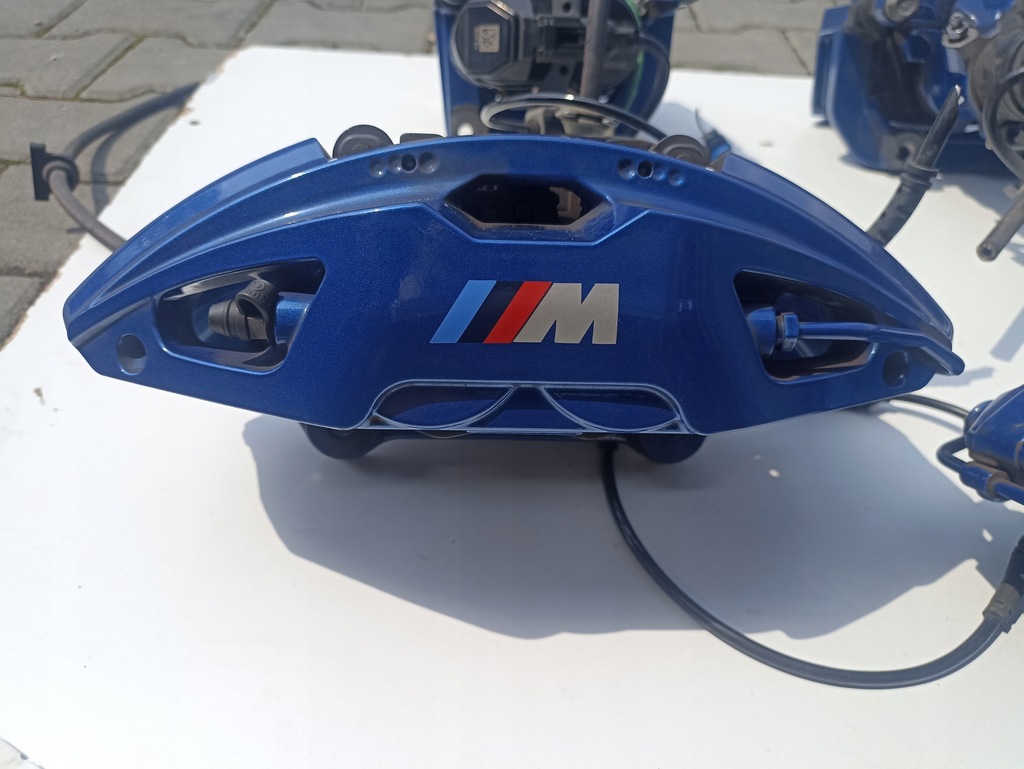 фото №11, Гальма комплект гальмівні диски супорти гальмівні колодки bmw z4 g29 mpakiet niebieskie 7769km