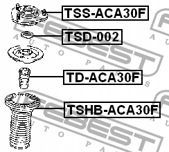 фото №6, Захист амортизатора febest tshb-aca30f oś передня