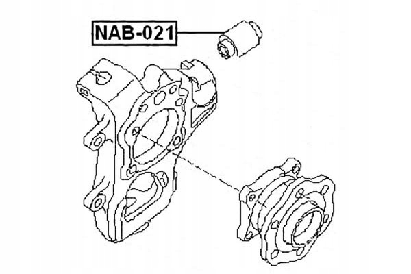 фото №1, Febest nab-021 подшипниковый узел, рычаг